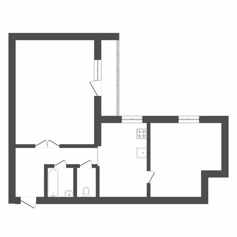 2-комнатная квартира: Тюмень, Олимпийская улица, 30 (56.1 м) - Фото 1