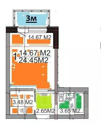 Студия Иркутская область, Иркутский муниципальный округ, Маркова рп, ... - Фото 1