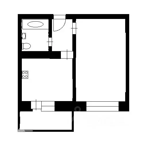 1-к кв. Воронежская область, Воронеж ул. Адмирала Чурсина, 14 (38.0 м) - Фото 2