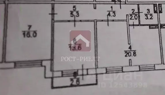 2-к кв. Саратовская область, Саратов проезд Ново-Крекингский, 2 (66.0 ... - Фото 2