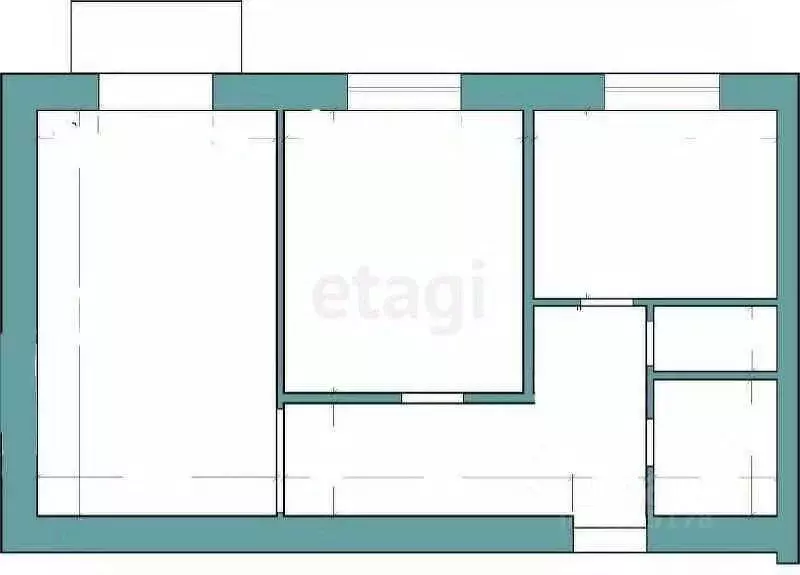 2-к кв. Татарстан, Казань ул. Батыршина, 29 (50.0 м) - Фото 1