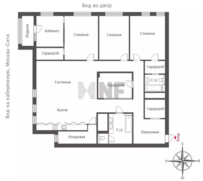 5-к кв. Москва Саввинская наб., 9 (215.0 м) - Фото 2