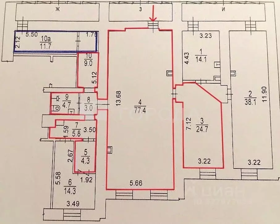 Торговая площадь в Москва Мосфильмовская ул., 41К1 (126 м) - Фото 0