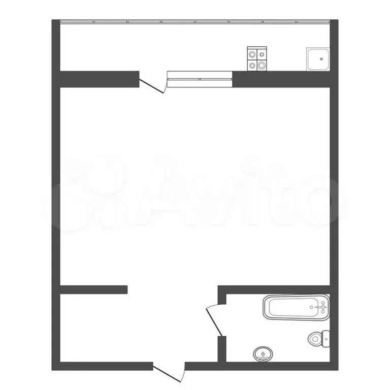Квартира-студия, 14,1 м, 3/8 эт. - Фото 0