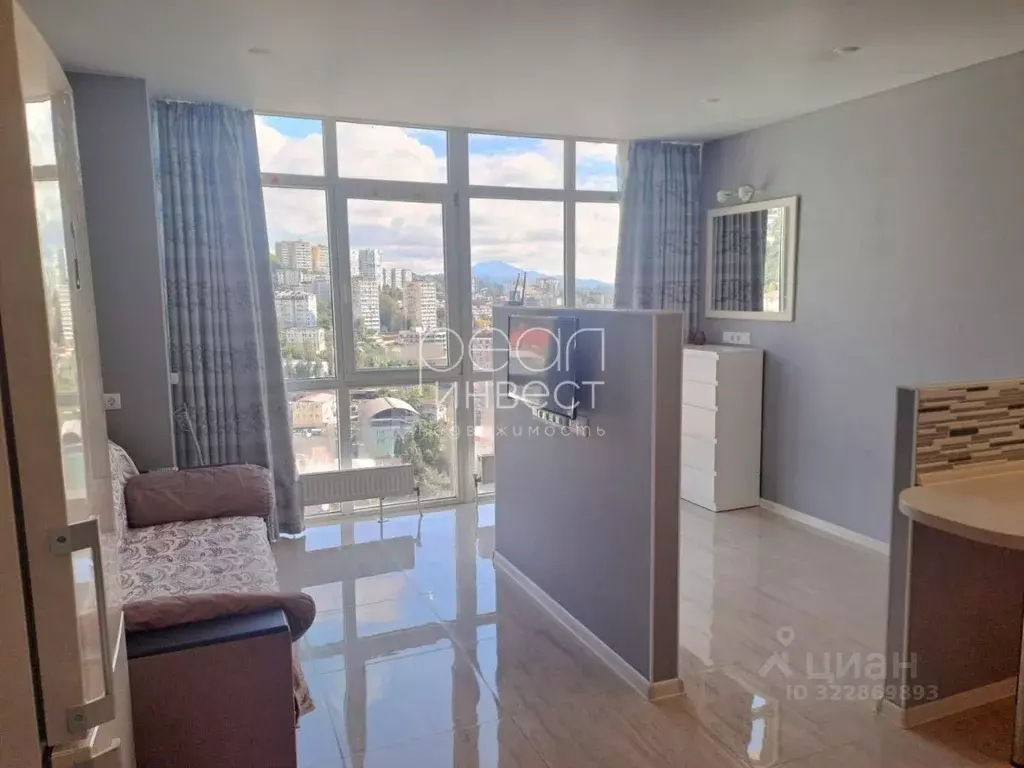 Студия Краснодарский край, Сочи Виноградная ул., 206 (33.2 м) - Фото 2