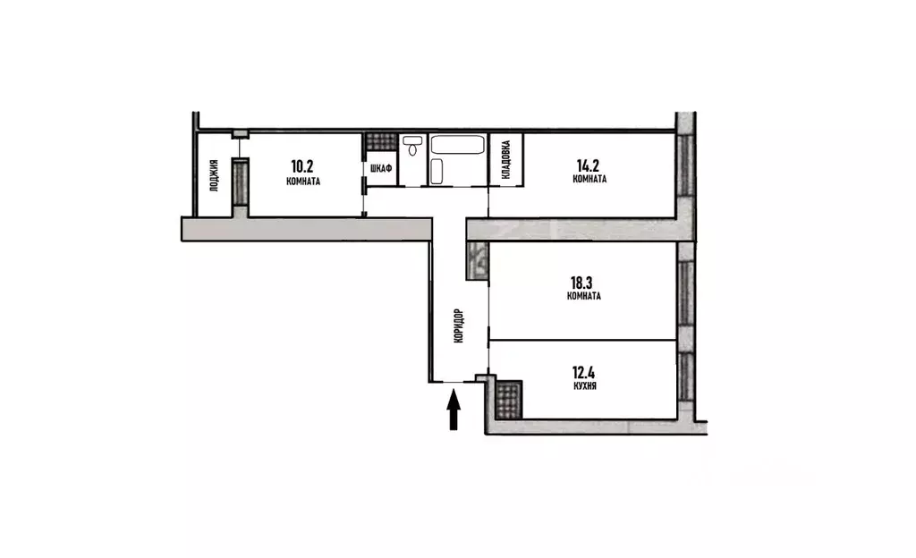 3-к кв. Москва Верхняя Красносельская ул., 8К2 (73.3 м) - Фото 1