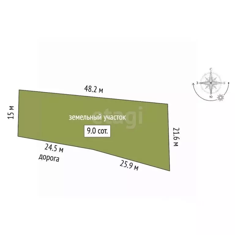 Участок в Крым, Бахчисарайский район, Верхореченское с/пос, с. ... - Фото 1