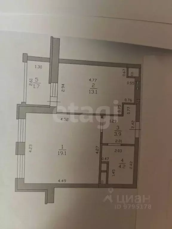 1-к кв. Татарстан, Казань Чистопольская ул., 86 (42.0 м) - Фото 2