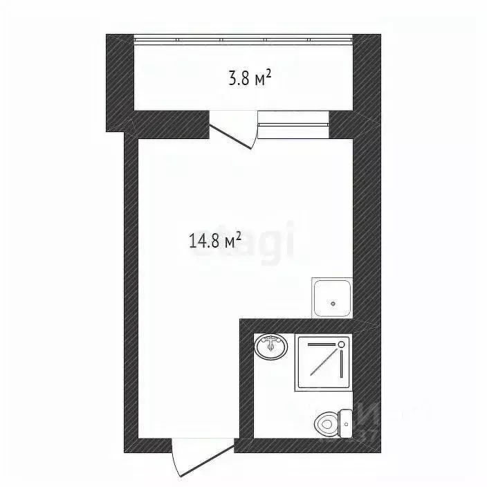 Студия Амурская область, Благовещенск Артиллерийская ул., 87 (19.5 м) - Фото 0