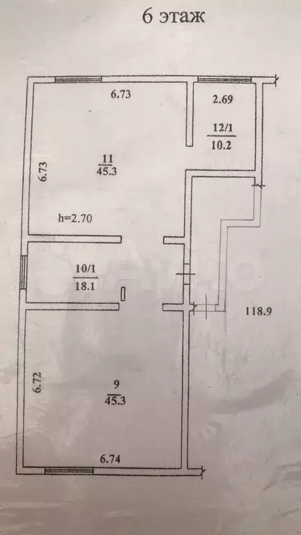 2-к. квартира, 67 м, 2/5 эт. - Фото 0