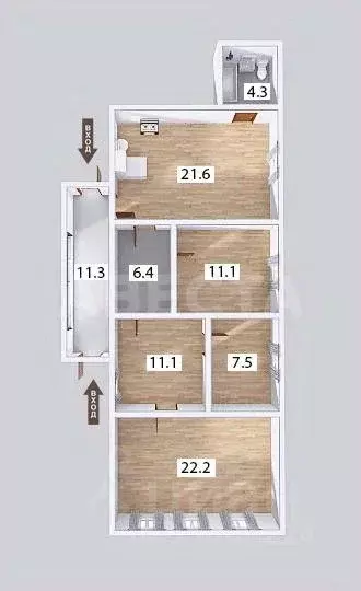 Дом в Омская область, Омск ул. 19-я Рабочая (84 м) - Фото 2