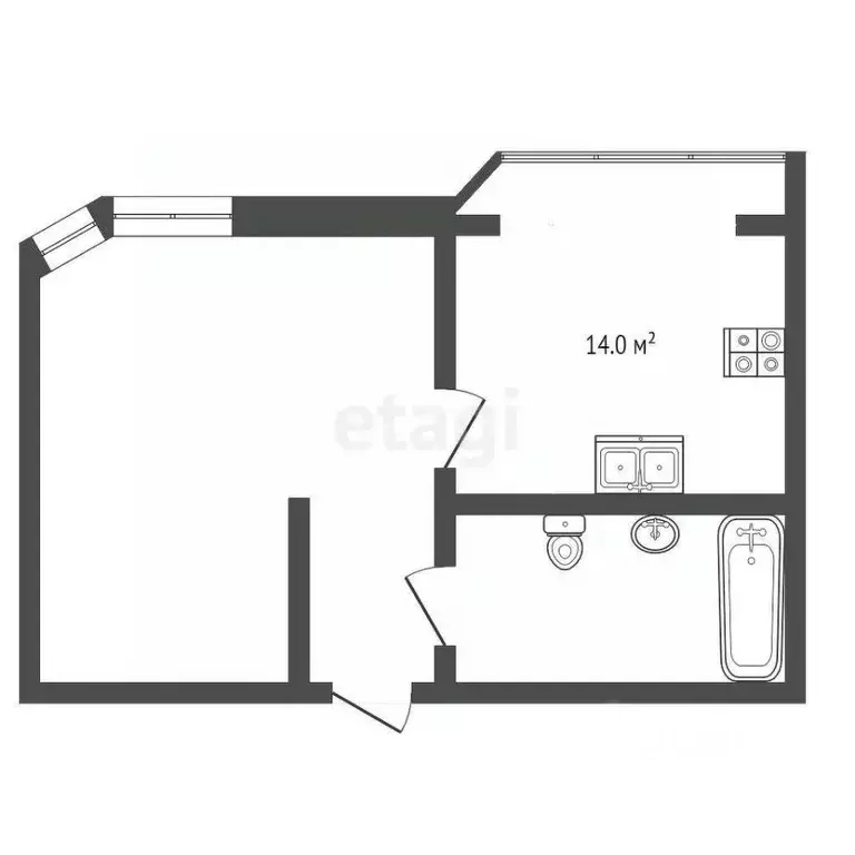 1-к кв. Ростовская область, Таганрог ул. Ленина, 199 (51.4 м) - Фото 2