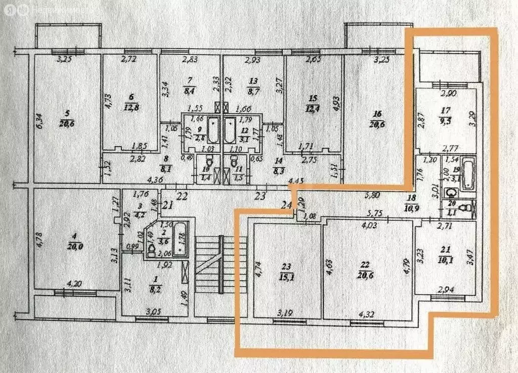 3-комнатная квартира: село Огоньки, Школьная улица, 14А (70 м) - Фото 1