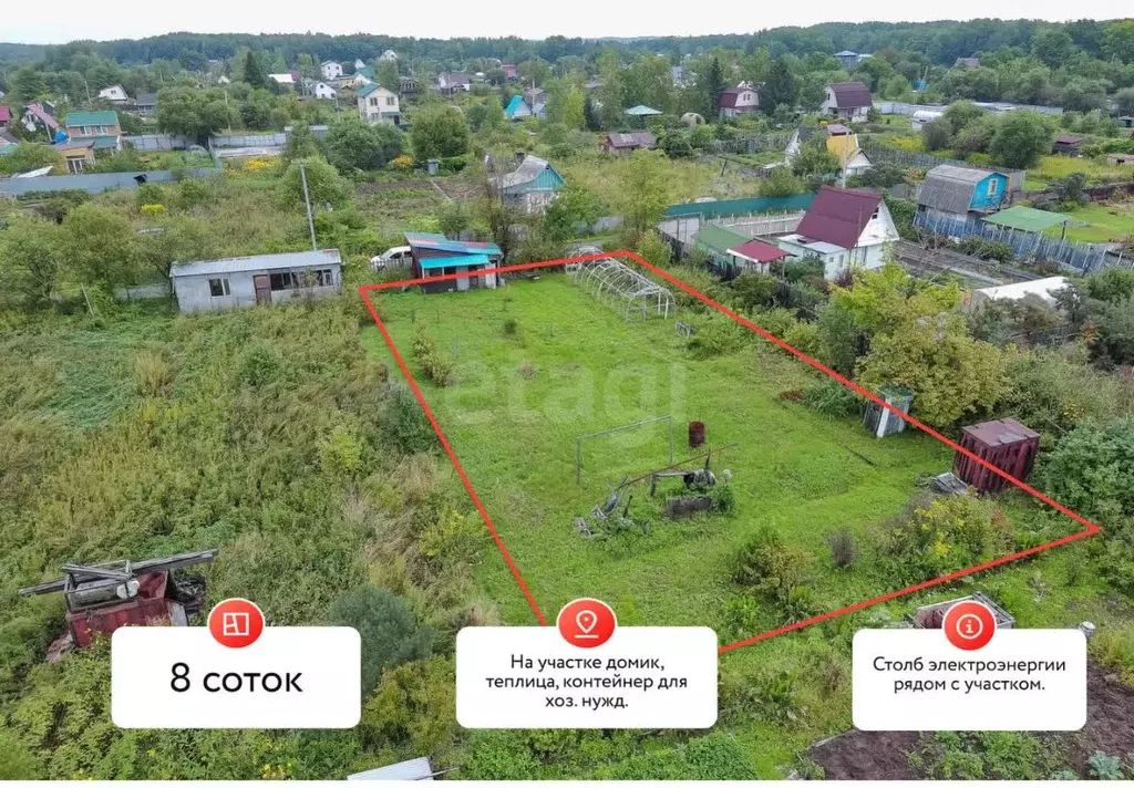 Участок в Хабаровский край, Хабаровский район, Пограничник СДТ  (8.0 ... - Фото 2