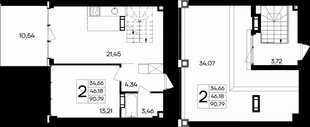 Продаётся 2-к квартира, 90.8 м - Фото 0