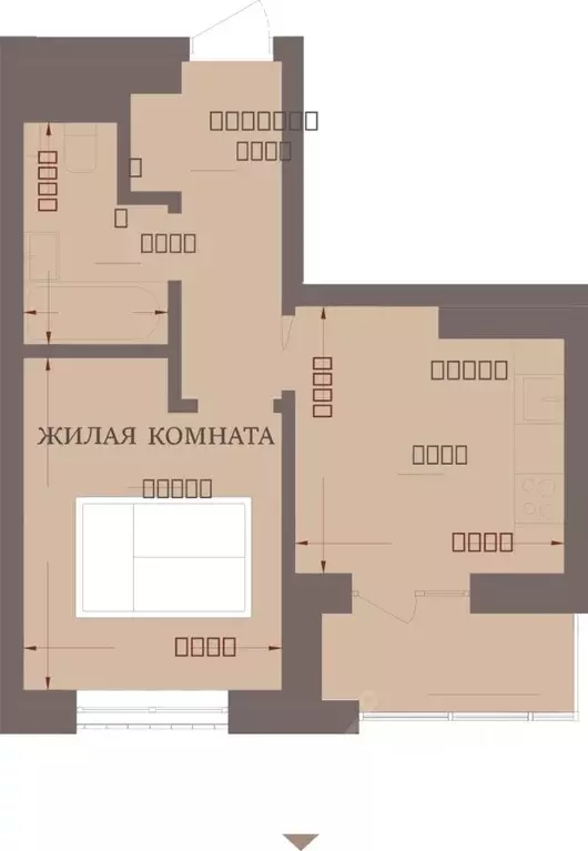 1-к кв. Хакасия, Абакан ул. Чкалова, 42 (32.74 м) - Фото 1