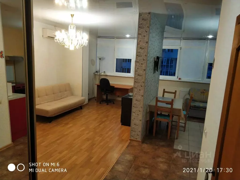 1-к кв. Краснодарский край, Краснодар ул. Архитектора Ишунина, 1 (43.0 ... - Фото 0
