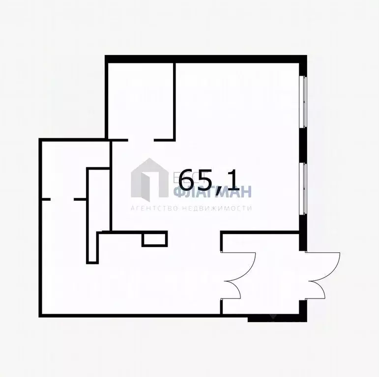 Помещение свободного назначения в Москва Кронштадтский бул., 9к4 (65 ... - Фото 2