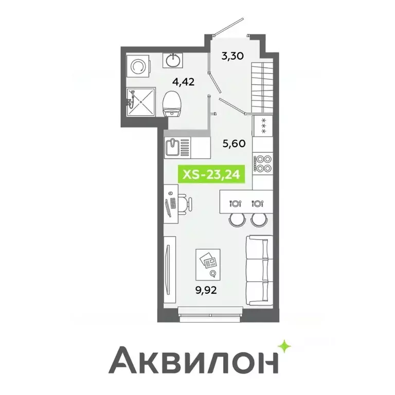 Студия Ленинградская область, Всеволожский район, Заневское городское ... - Фото 0