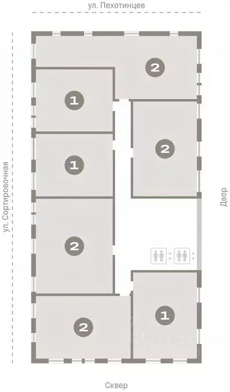2-к кв. Свердловская область, Екатеринбург ул. Пехотинцев, 2Д (85.8 м) - Фото 1