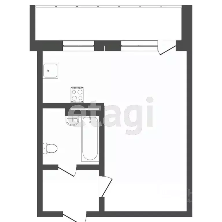 Студия Тюменская область, Тюменский муниципальный округ, д. Патрушева ... - Фото 2