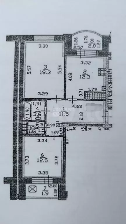 2-к. квартира, 64 м, 9/9 эт. - Фото 0