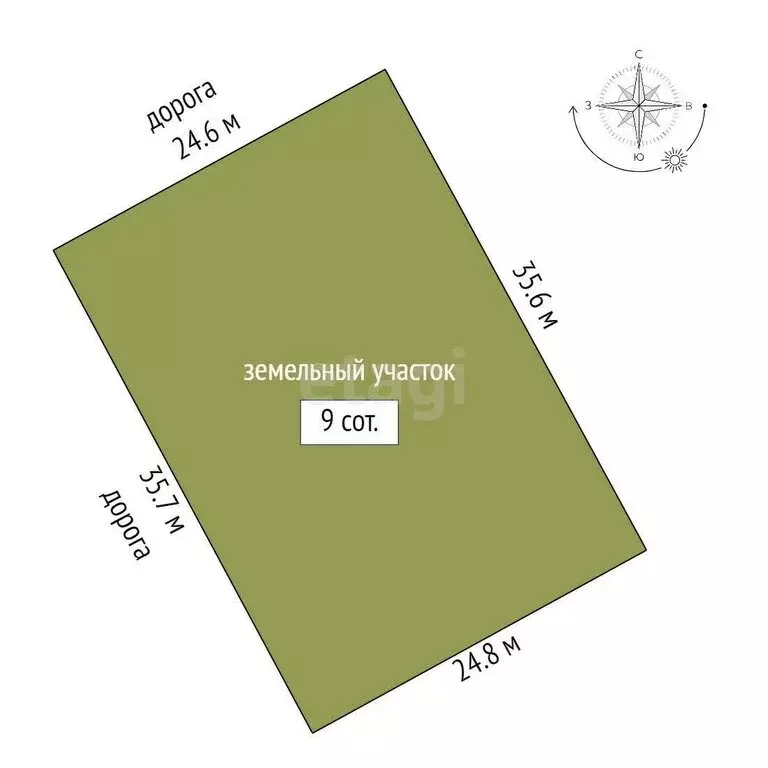 Участок в Судиславский район, Расловское сельское поселение, деревня ... - Фото 1