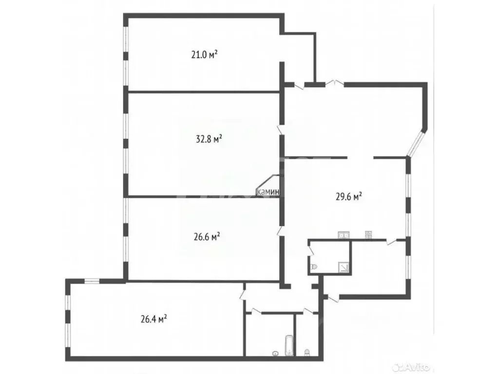 4-к кв. Санкт-Петербург Кронверкская ул., 12 (186.8 м) - Фото 2
