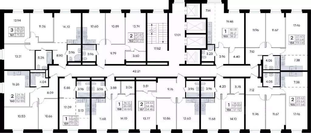 1-к кв. Приморский край, Владивосток ул. Тухачевского, 80 (37.72 м) - Фото 2