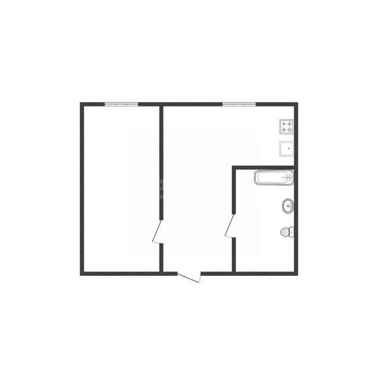 1-к кв. Алтайский край, Барнаул Докучаево мкр, ул. Шукшина, 12 (33.4 ... - Фото 2