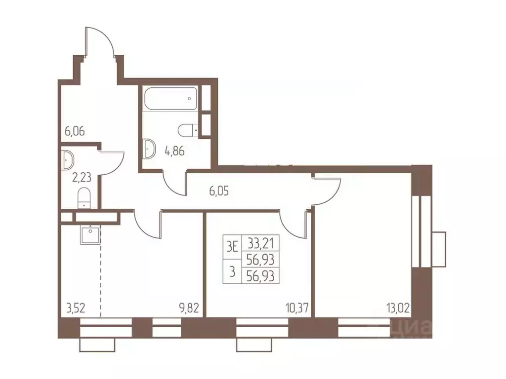 3-к кв. Московская область, Ивантеевка Пушкинский городской округ, ... - Фото 1