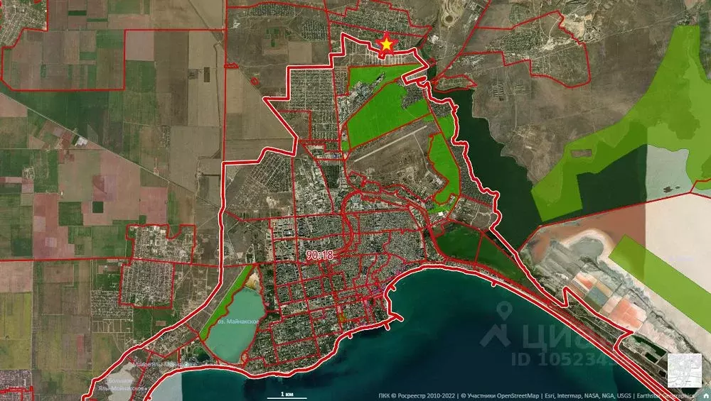 Публичная кадастровая карта крыма сакский район уютное