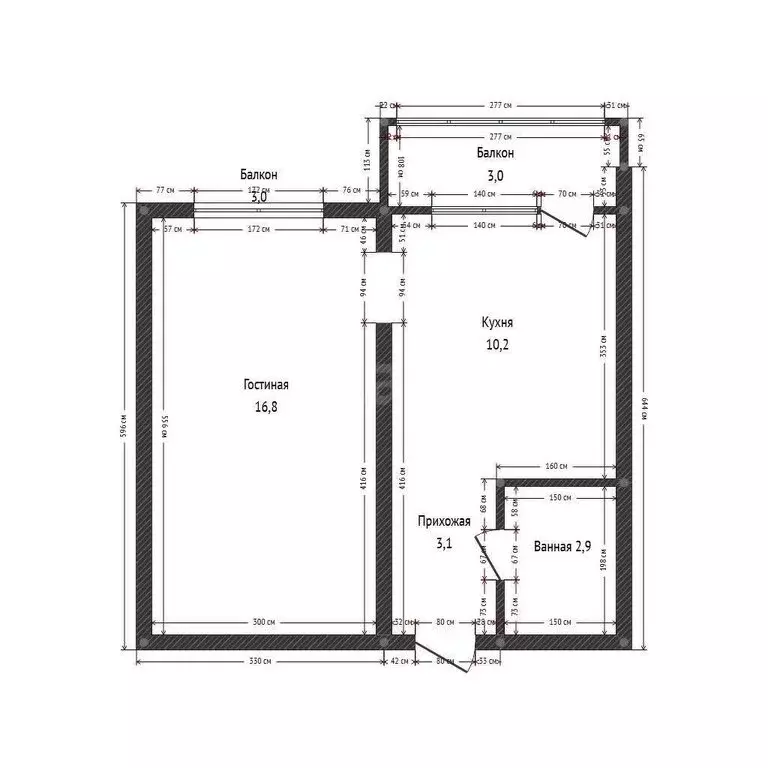 1-комнатная квартира: Каспийск, проспект Акулиничева, 13 (38 м) - Фото 1