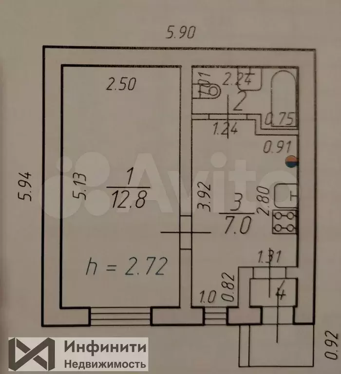 Дом 23 м на участке 1 сот. - Фото 0