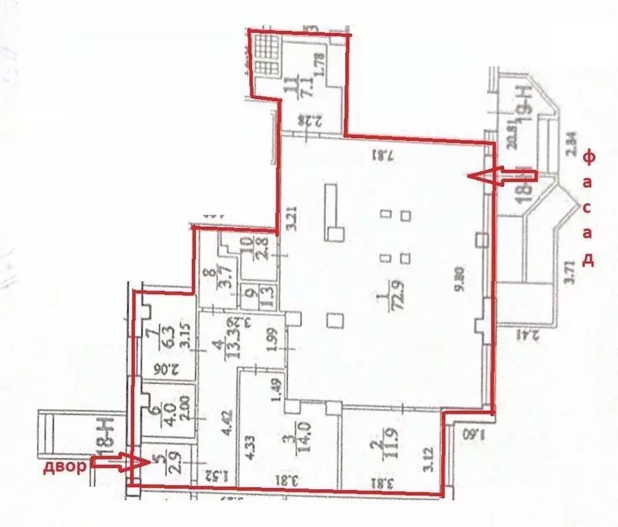 Помещение свободного назначения в Санкт-Петербург ул. Маршала ... - Фото 2