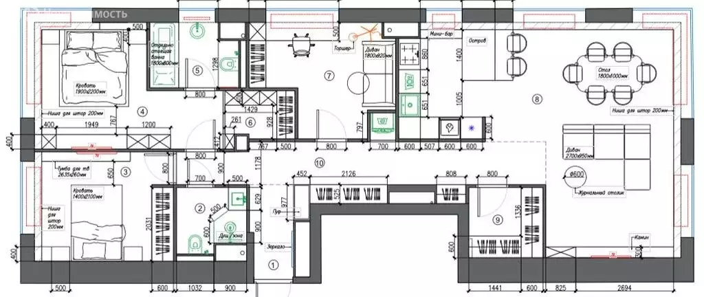 4-комнатная квартира: Москва, Причальный проезд, 10к1 (112 м) - Фото 1