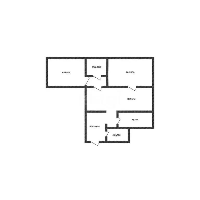 3-комнатная квартира: Бийск, Коммунарский переулок, 17 (58.8 м) - Фото 0