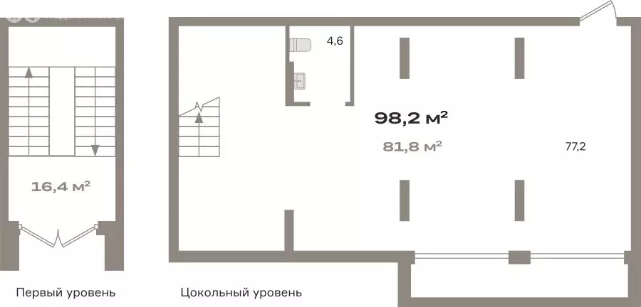 Помещение свободного назначения (98.2 м) - Фото 1