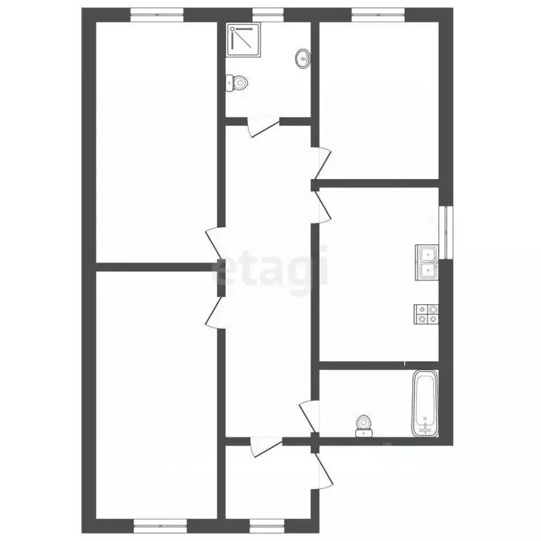 Дом в Тюменская область, Тюмень ул. Рублевская (100 м) - Фото 1