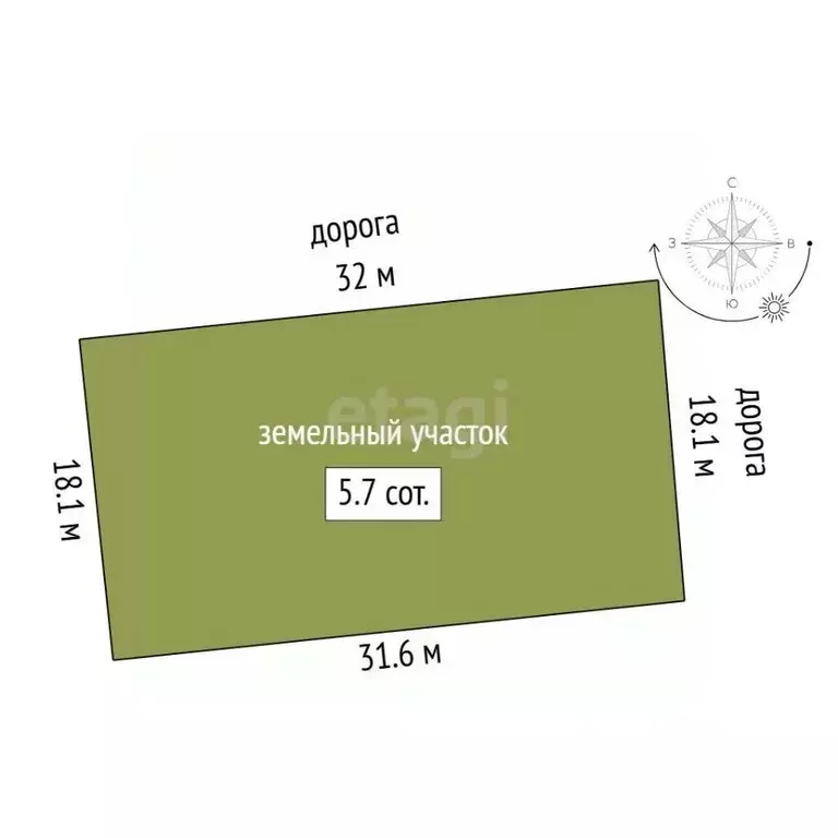Участок в Крым, Феодосия  (5.68 сот.) - Фото 2