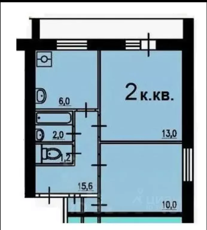 2-к кв. Москва Ташкентская ул., 17К1 (39.1 м) - Фото 2