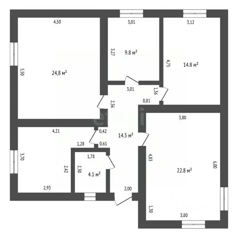 Дом в Амурская область, Благовещенск ул. Клубничная, 11/4 (123 м) - Фото 2
