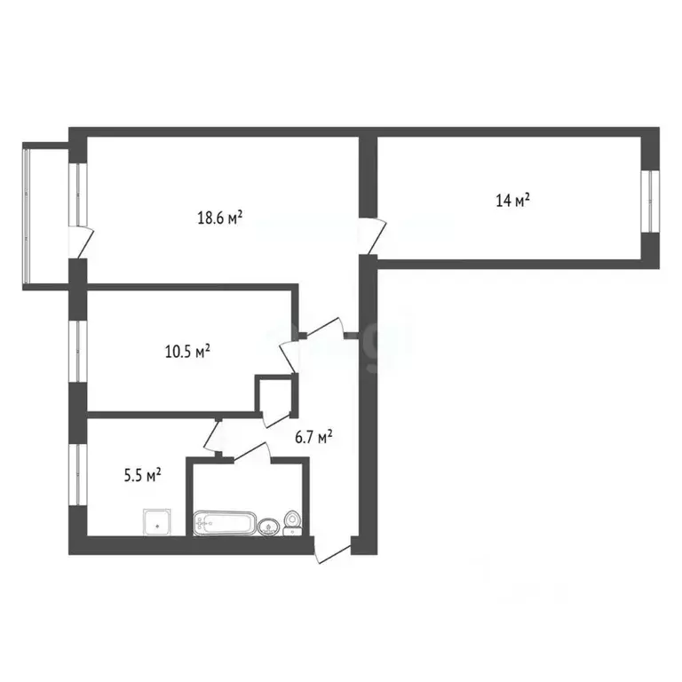 3-к кв. Красноярский край, Красноярск Новосибирская ул., 39 (60.0 м) - Фото 1