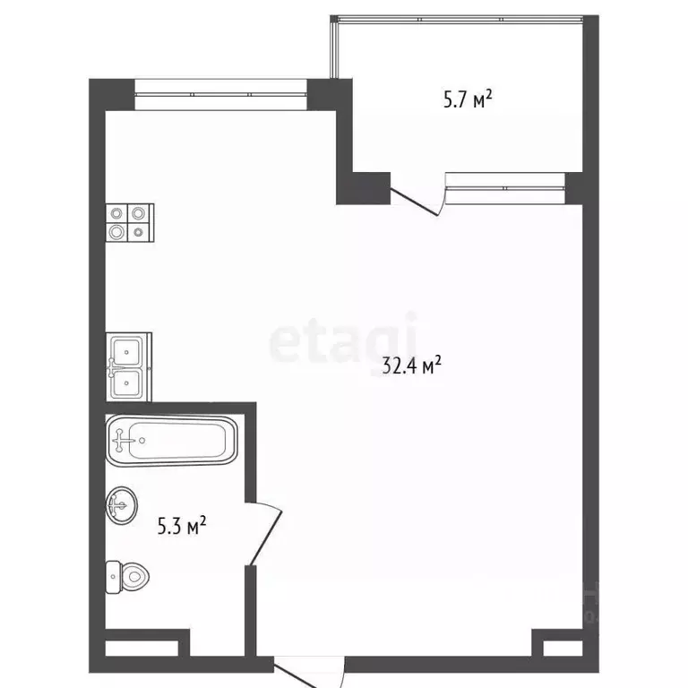 2-к кв. Крым, Судак ул. Набережная, 75к1 (43.4 м) - Фото 2