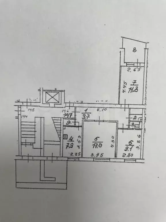 3-к. квартира, 60 м, 1/9 эт. - Фото 0