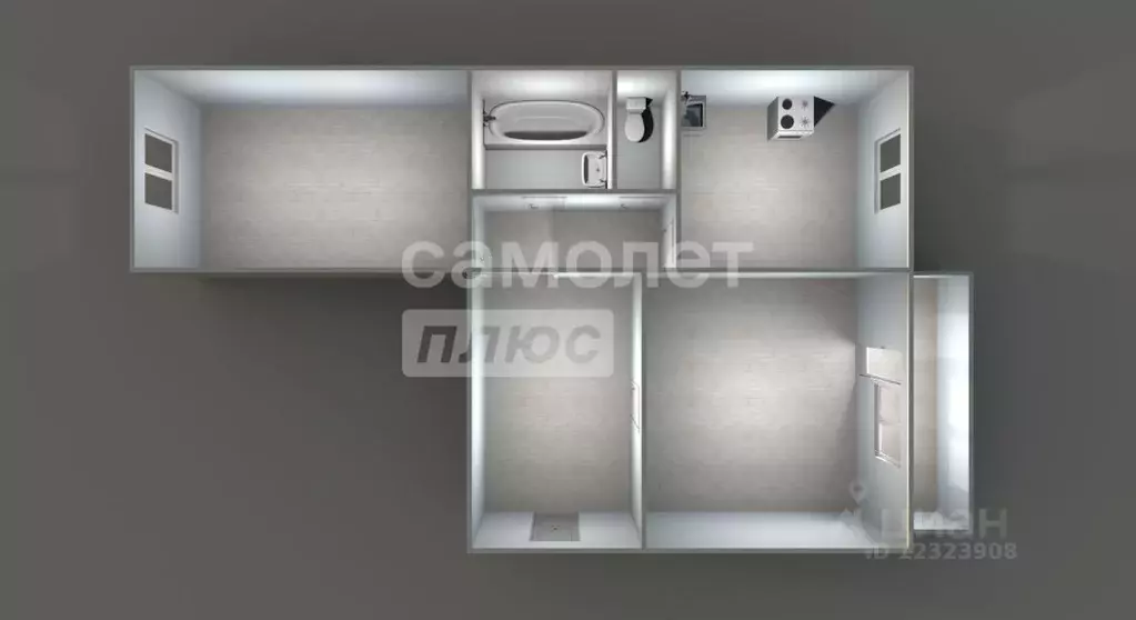 2-к кв. Московская область, Подольск городской округ, с. Сынково ул. ... - Фото 1
