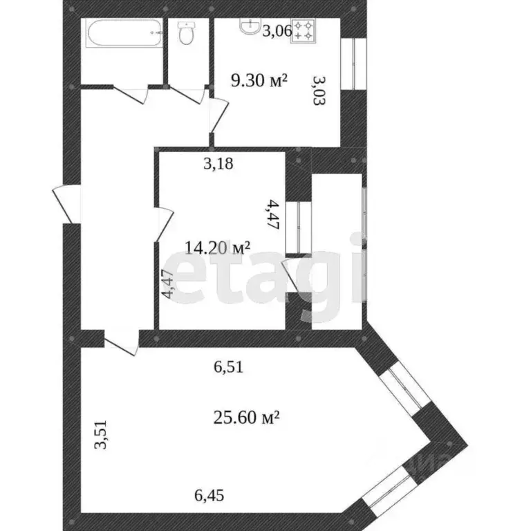 2-к кв. Белгородская область, Шебекино ул. Шолохова, 1 (58.4 м) - Фото 1