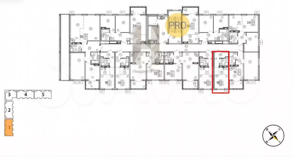 Квартира-студия, 19 м, 12/14 эт. - Фото 1