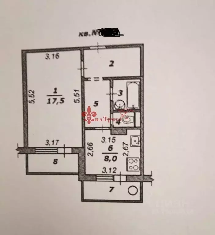 1-к кв. Белгородская область, Белгород бул. Юности, 45 (38.8 м) - Фото 1
