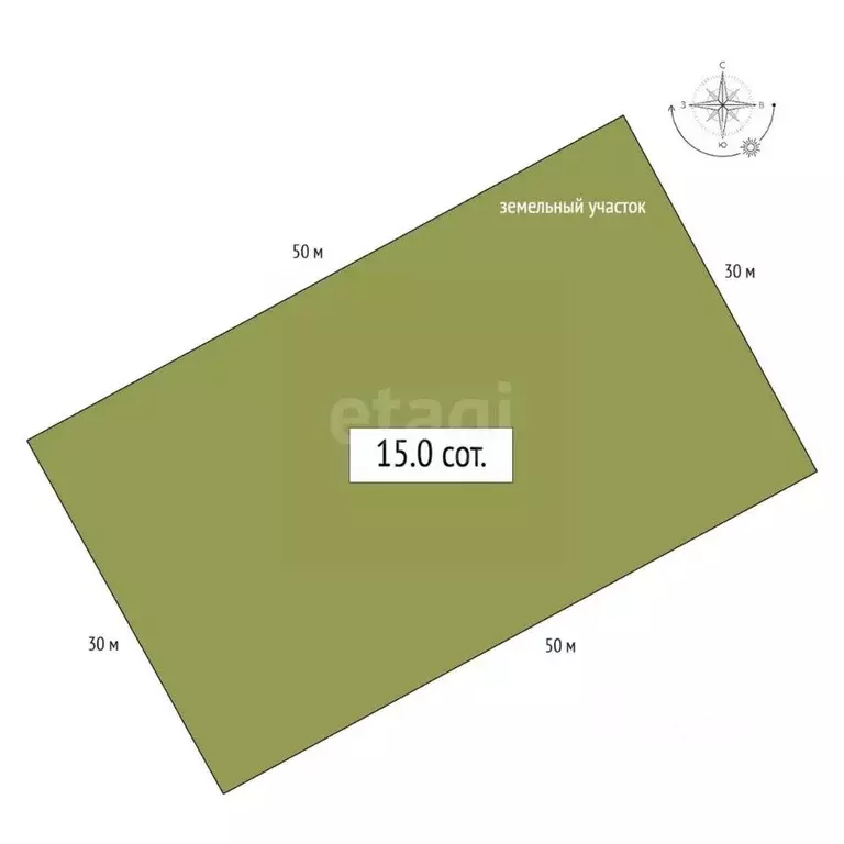 Участок в Новосибирская область, Искитимский район, с. Морозово  (15.0 ... - Фото 2